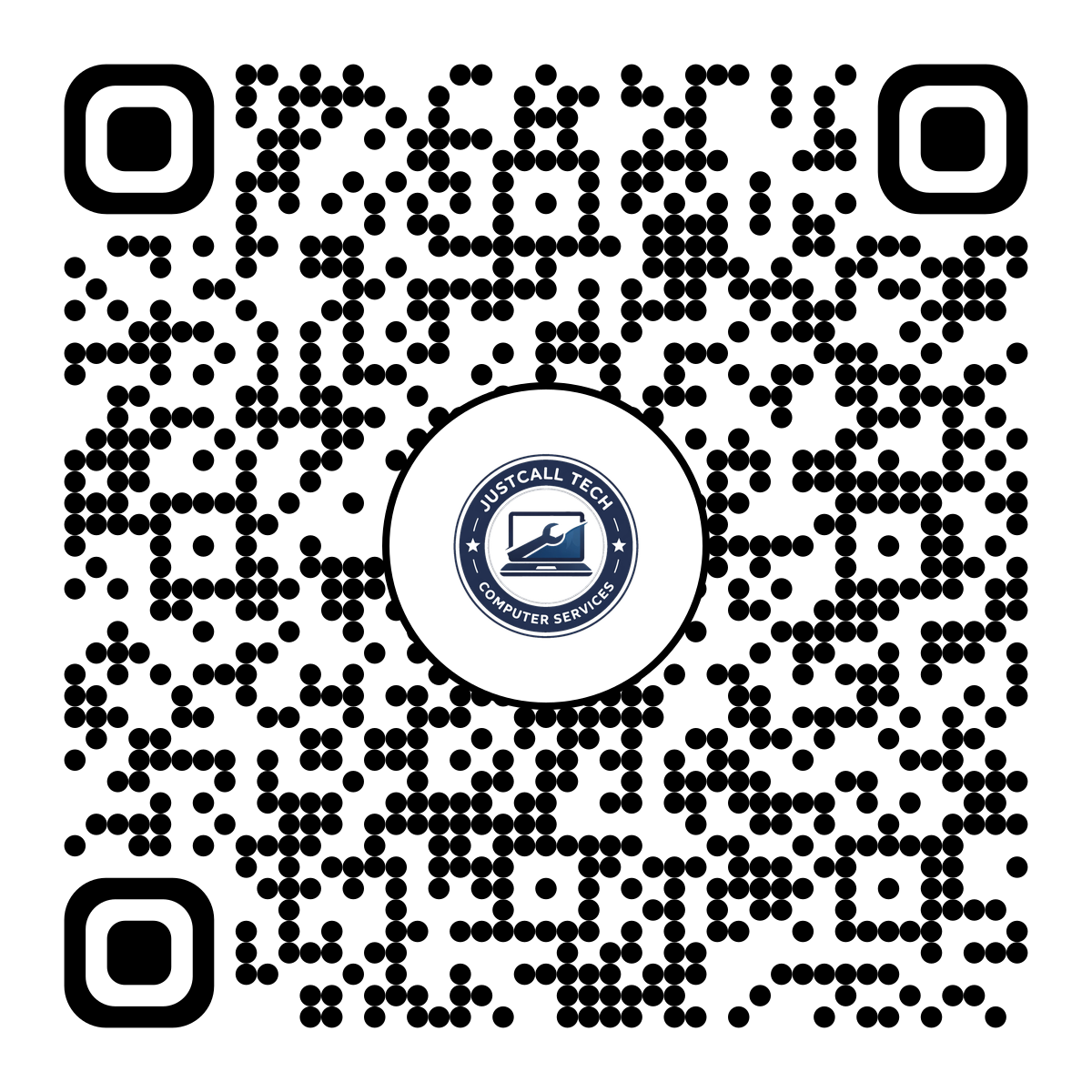 Scan to install the JustCallTech app
